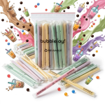 Słomki Wielokrotnego Użytku do Bubble Tea BubbleJoy 50 szt