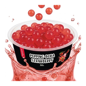 Kulki Popping Boba Truskawka Bubble Tea Bubblejoy 350g
