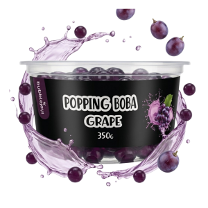 Kulki Popping Boba Winogrono Bubble Tea BubbleJoy 350g Kawior Molekularny do Napojów i Deserów