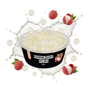 Kulki Popping Boba Liczi Bubble Tea BubbleJoy 350g Kawior Molekularny do Napojów i Deserów