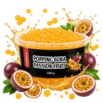 Kulki Popping Boba Marakuja Bubble Tea BubbleJoy 350g Kawior Molekularny do Napojów i Deserów