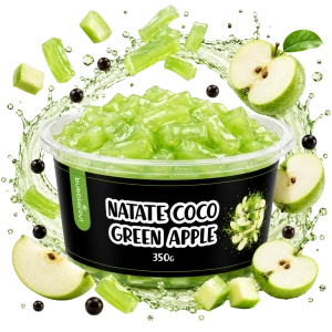 Galaretka Natate Coco Zielone Jabłko 350g BubbleJoy Żelki do Bubble Tea, Lodów i Deserów